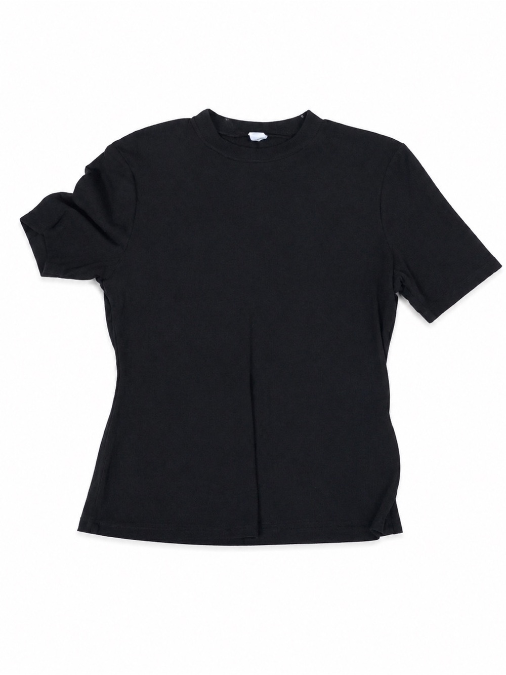 Mossimo Supply Co. Ribbed Black Short Sleeve Tee